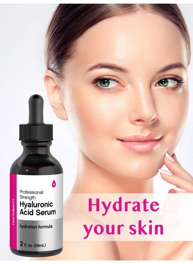Horbäach Horbäach Hyaluronic Acid Serum For Face | 2 oz | Paraben & SLS Free Moisturizer  - Image 2