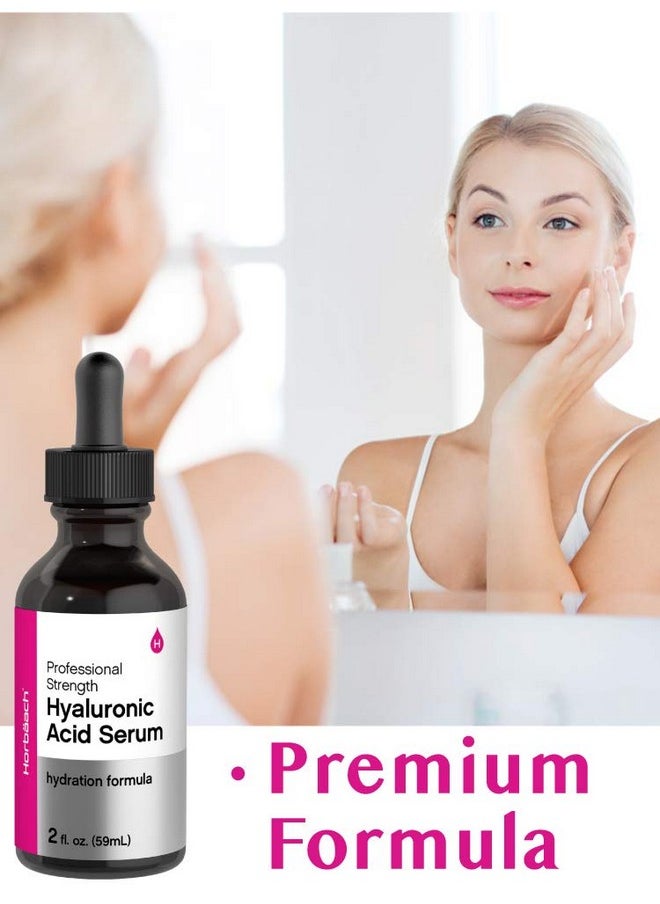 Horbäach Horbäach Hyaluronic Acid Serum For Face | 2 oz | Paraben & SLS Free Moisturizer  - Image 3