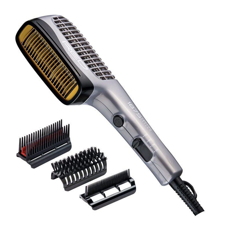 Red by Kiss RED by KISS 1875 Ceramic Ionic Hair Styler with Detangler Pik Professional Quick Blow Dry Comb 4 HeatSpeed Settings Cool Shot Button Ideal for Curling  Straightening