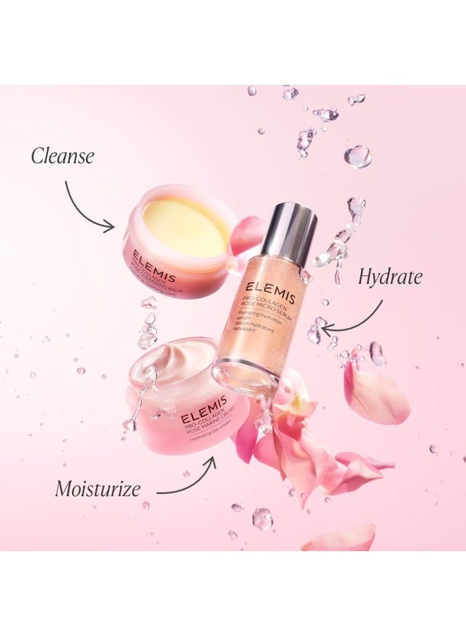 Elemis Pro-Collagen Rose Micro Serum | Hydration serum that plumps, soothes, and nourishes your skin while reducing fine lines & wrinkles. - Image 5