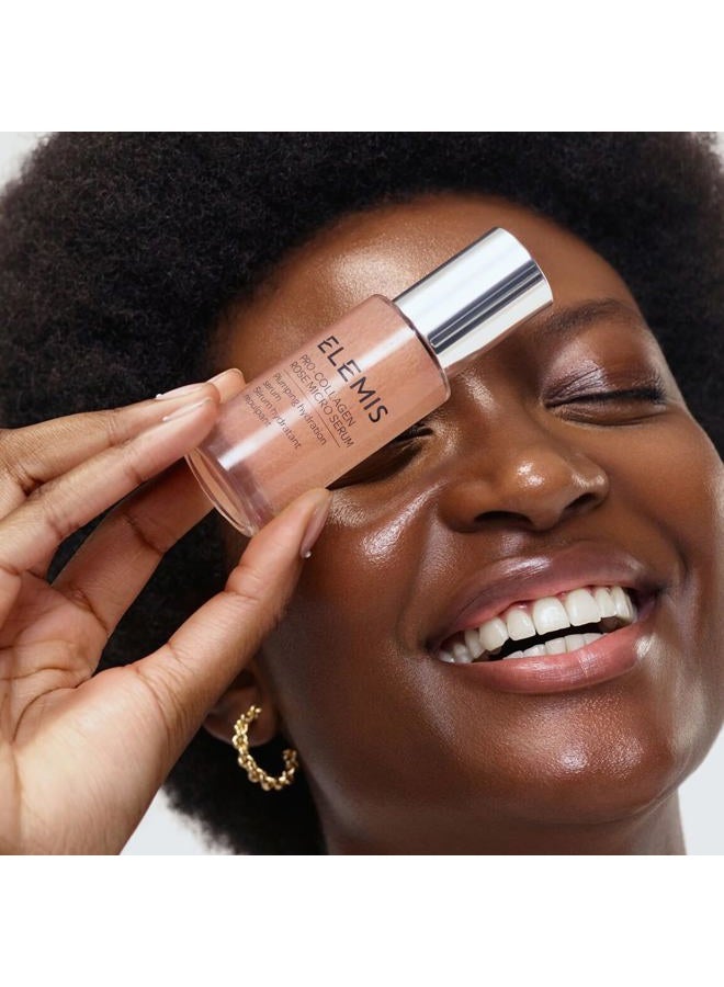 Elemis Pro-Collagen Rose Micro Serum | Hydration serum that plumps, soothes, and nourishes your skin while reducing fine lines & wrinkles. - Image 4
