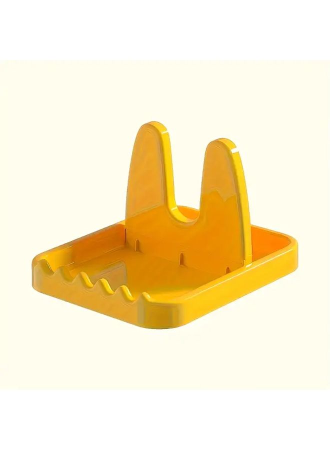 Green Foldable Plastic Kitchen Utensil Rack with Lid Holder Space Saving Storage Box - Image 3