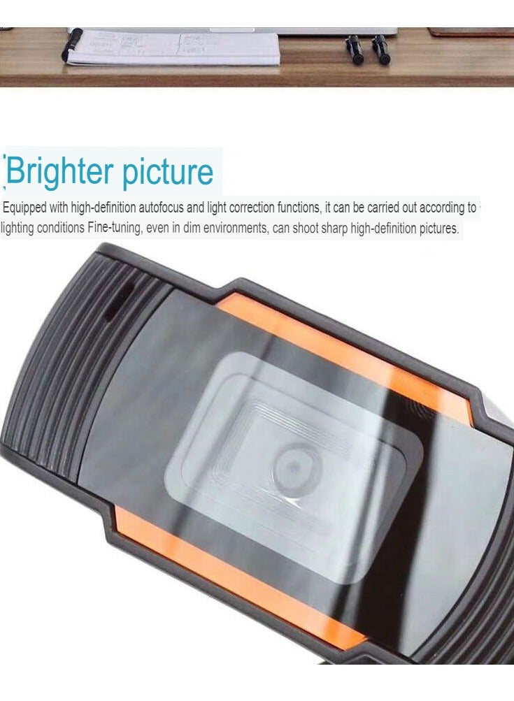 AROAQ 1080p HD Webcam, Streaming Computer Web Camera with Wide View Angle, Convenient Multi-purpose USB Computer Camera, Pc Webcam for Video Calling Recording Conferencing, (B4-1080P) - Image 4