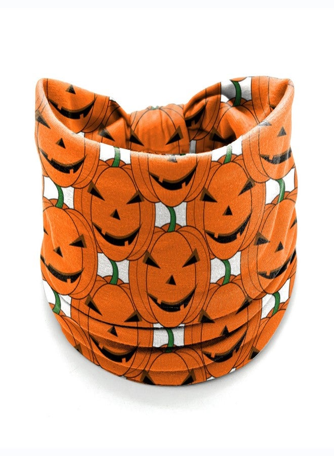 winthrop 4 Pack Halloween Headbands for Women, Cute Pumpkin Ghost Bat Spider Prints Wide Stretchy Hair Bands, Breathable Stretchy Non-Slip Holiday Themed Hair Accessories for Party, Yoga, Makeup, Costume - Image 3