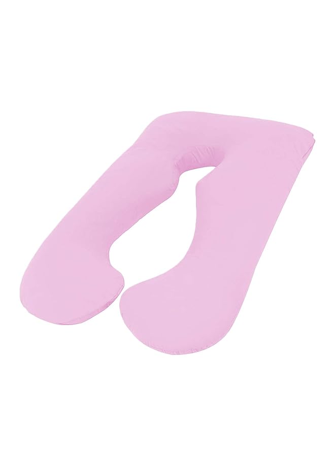 إيروريكس وسادة الحمل والأمومة المريحة على شكل حرف U من شركة Mother Comfort باللون الوردي - Image 1