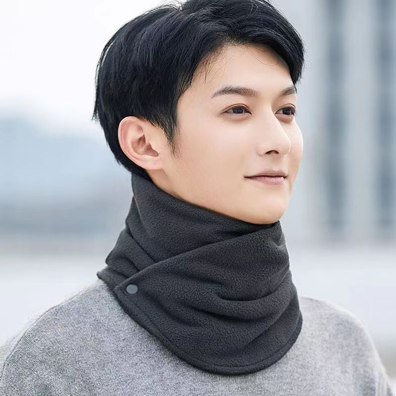 2024 Winter Fleece-Lined Thickened Warm Neck Protection Scarf For Men And Women Riding Cold-Proof Windproof Multifunctional All-Match Scarf Neck - Image 1