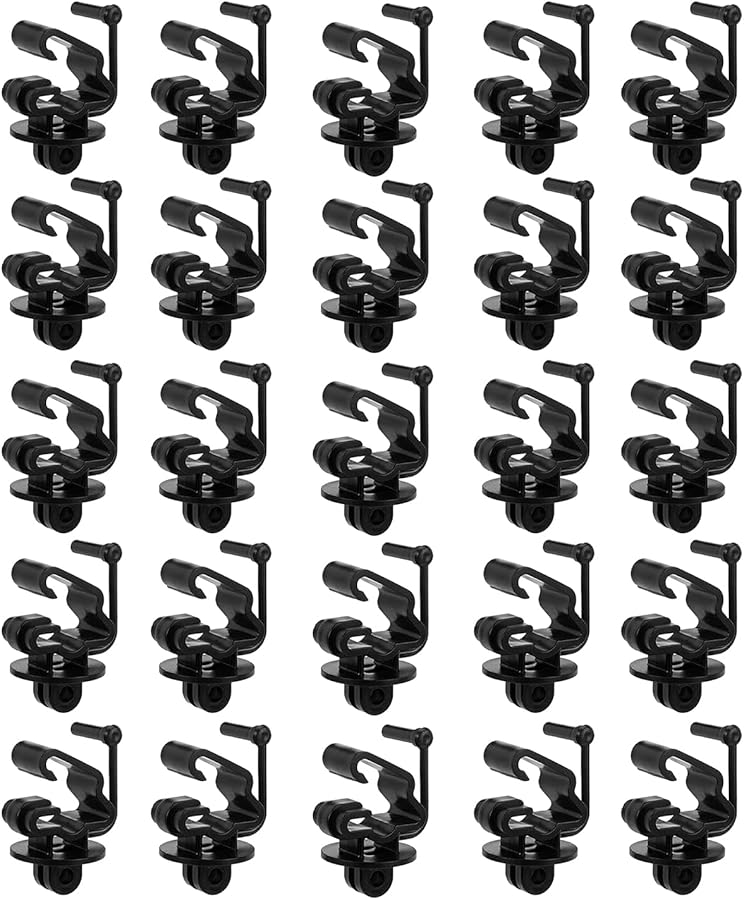 25Pcs T Post Clip Insulators For Electric Fence Farm Animal Enclosures Black - Image 2