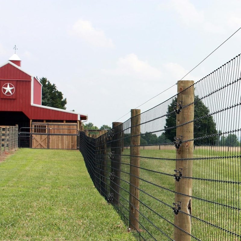 25Pcs T Post Clip Insulators For Electric Fence Farm Animal Enclosures Black - Image 3