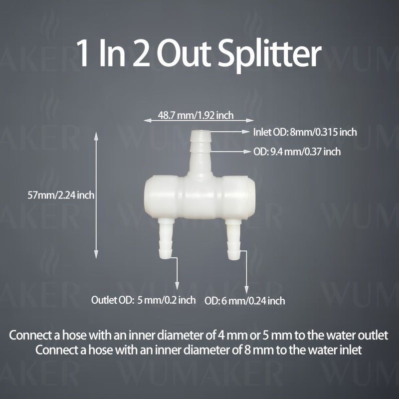 1 Input 8 Output Two Way Flexible Hose Water Splitter For Garden Farm Fish Tank - Image 3