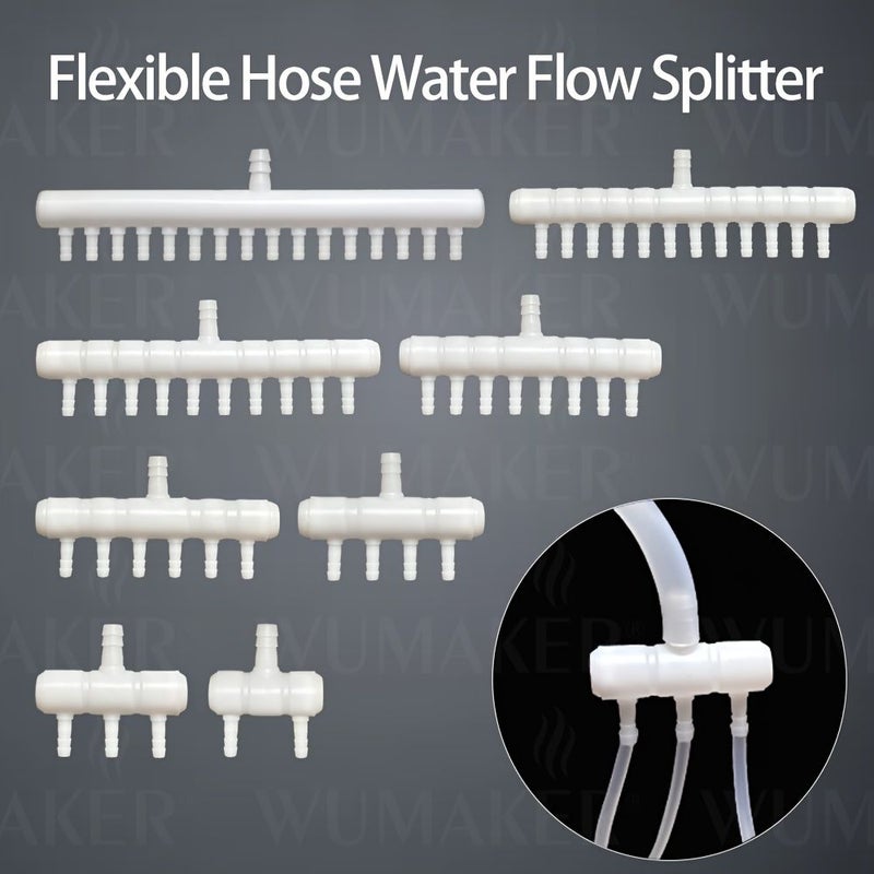 1 Input 8 Output Two Way Flexible Hose Water Splitter For Garden Farm Fish Tank - Image 4