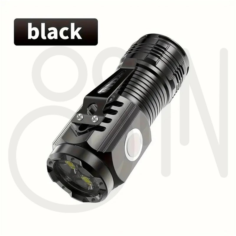 Ostin Torch Light Mini Torch Light Torch Super Power Waterproof Outdoor Travel Rechargeable Torch Light Super Bright High Lumen The Perfect Search Light Black - Image 3