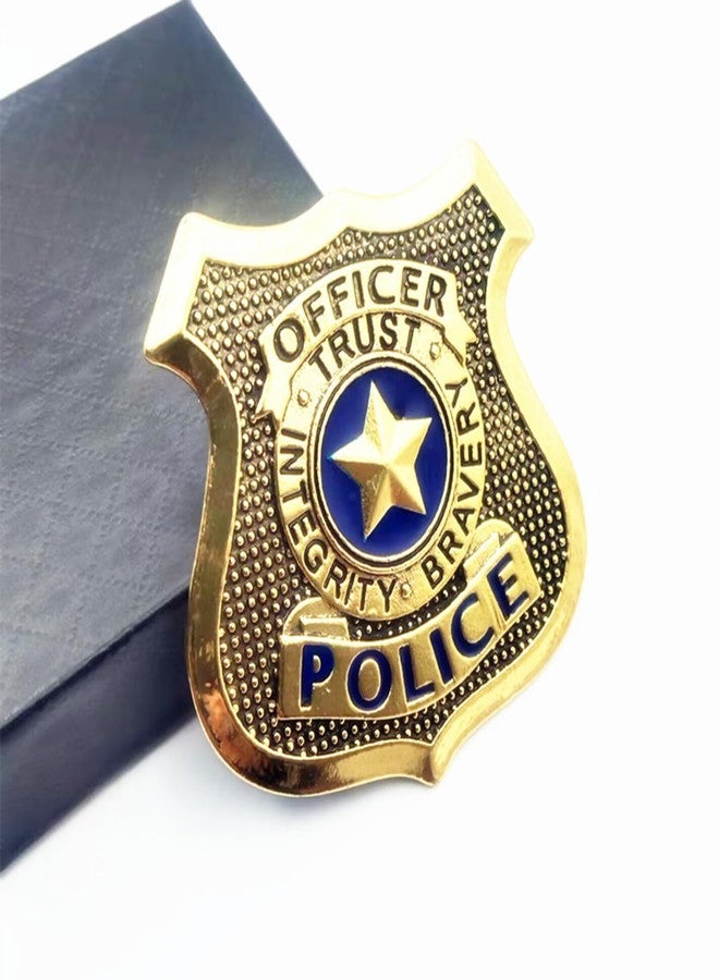 Finduat 2 Pcs America Police Badge, Cosplay Props, Police Pin, Sheriff Cop Badge Pin - Image 3