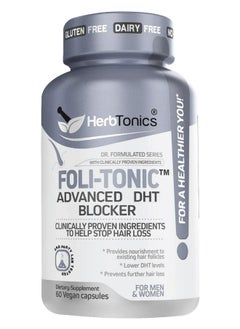 Herbtonics Foli-Tonic Dht Blocker And Hair Loss Supplement 60 Capsules 