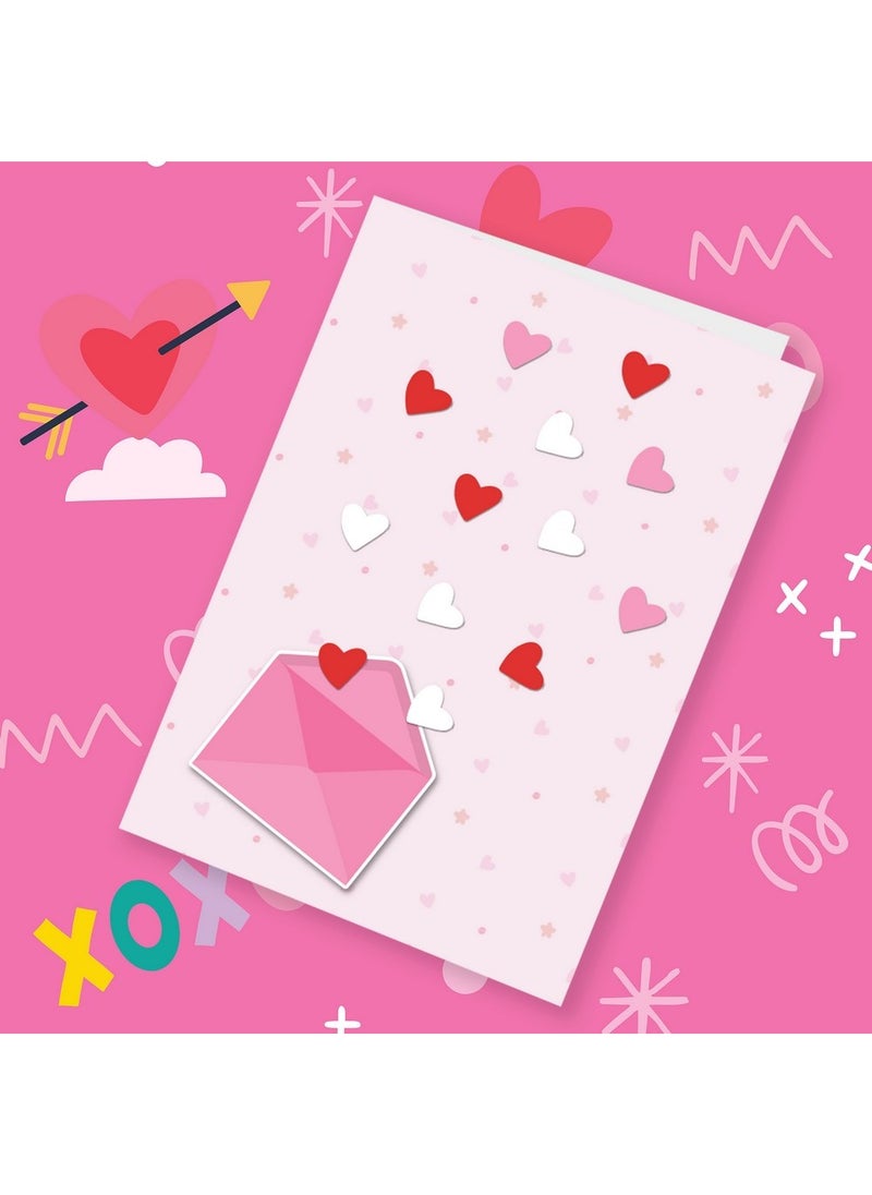 Hinkler - Hinkler Mindful Me BFF Card Making Kit - DIY Friendship Card Kit includes a book with project ideas, plus cards, envelopes, stickers, a hole punch, markers, and more, a Creative Craft Set for Kids, Custom Cards for BFFs, Personalized Greeting Cards - Image 1