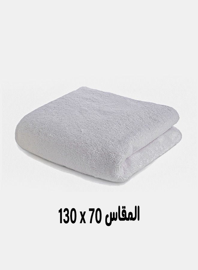 Banotex Bathtowel made of the finest high-quality, fast-absorbing cotton, size 130*70, plain white color - Image 2
