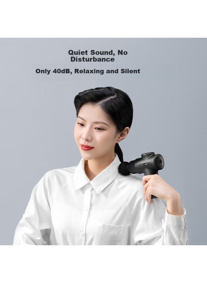 Aux Fascia Gun Massager Shoulder Neck Waist Back Massager Full Body Deep Muscle Relaxation Mini Portable Sports Professional Neck Fascia Gun Practical Mother's Day Gift For Elderly