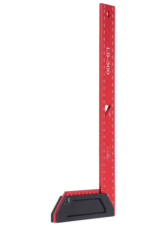 Aluminum Framing Woodworking Squares High Accuracy L Scribing Ruler with Laser Scale for Carpenter300mm - Image 5