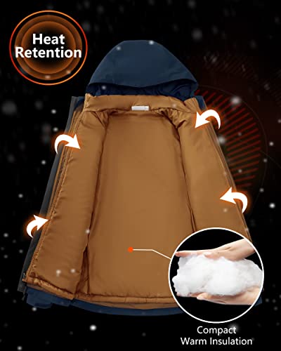 33,000ft Men's Waterproof 3-in-1 Ski Jacket, Warm Mountain Windbreaker Snow Rain Jackets Winter Coat with Puffer Jacket - Image 4