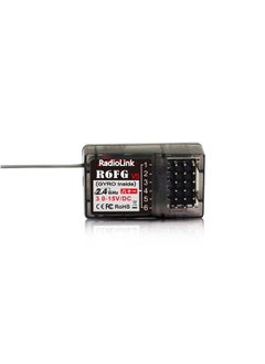 RADIOLINK R6Fg 6 Channels 2.4Ghz Rc Receiver With Gyro Surface Long Range Control Rx For Vehicle Drifting/Crawler/Truck/Boat Works With Radio Controller Rc4Gs V3/Rc6Gs V3/Rc4Gs V2/Rc6Gs V2/T8Fb/T8S  - Image 2
