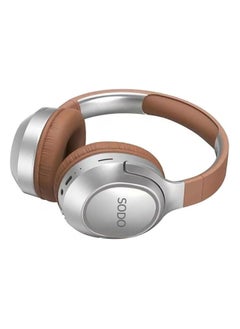 SODO Headset SD-1105 Wireless Stereo Over Ear Headphones With Microphone Brown  - Image 3
