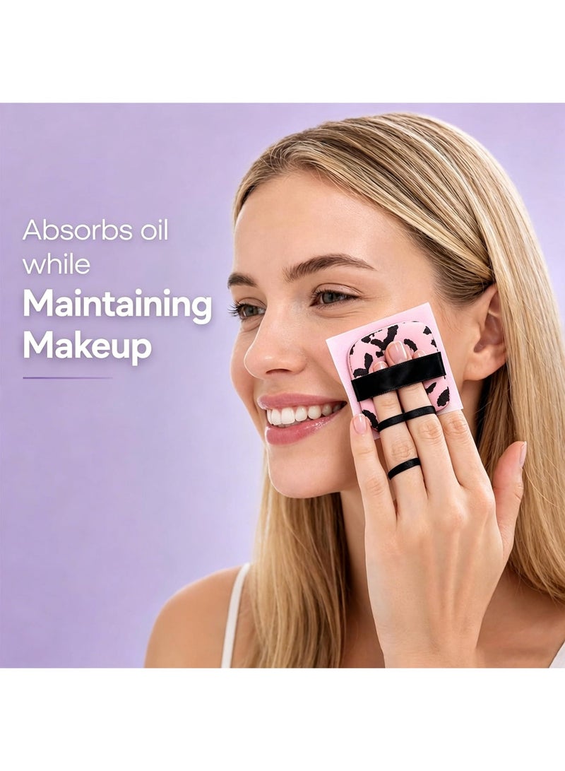 LuckSa 100 Sheets Natural Face Oil Blotting Paper with Mirror Puff, Excess Oil Absorbing Shine Saves Makeup Premium Handy Papers Essential Flawless All Day Matte Finish Skin Care Beauty Film - Image 5