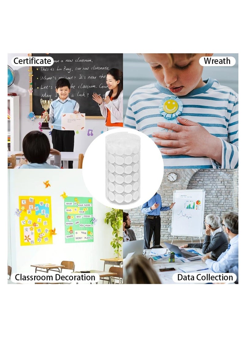 RATSAW - Self Adhesive Dots, Tapes Sticky Back Coins Dots with Hook and Loop Velcro Round Pads 20mm Diameter Strong Waterproof Round Dot Dots with Adhesive for Home Office School 300Pcs 150 Pairs - Image 1