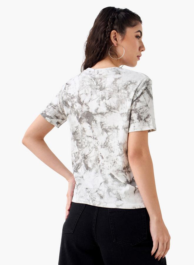 2Xtremz Embellished Crew Neck T-shirt with Short Sleeves - Image 3