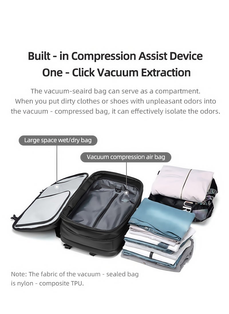 Skycare - Skycare 60L Business Travel Waterproof Backpack, Multi-functional Large Capacity Expandable Computer Bag for Handheld or Shoulder Carry - Image 1