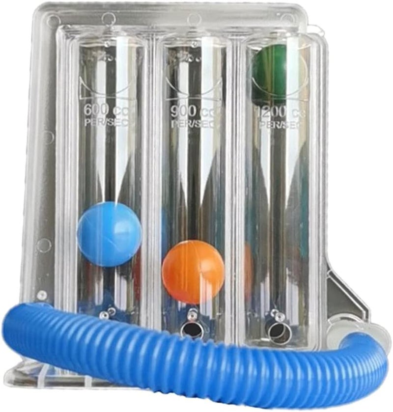 klarako Deep Breathing Lung Exerciser 3 Chamber Volumetric Three Ball Capacity Breathing Trainer for Middle Aged Breathing Pranayama Lungs Exerciser - Image 1