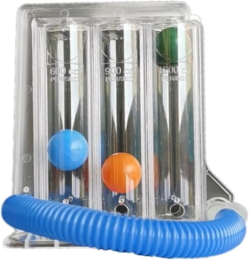 klarako Deep Breathing Lung Exerciser 3 Chamber Volumetric Three Ball Capacity Breathing Trainer for Middle Aged Breathing Pranayama Lungs Exerciser - Image 3
