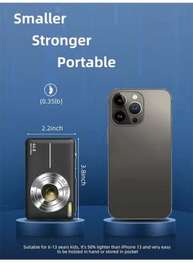 Digital Camera, FHD 1080P Camera, Digital Point and Shoot Camera with 16X Zoom Anti Shake, Compact Small Camera for Boys Girls Kids - Image 5