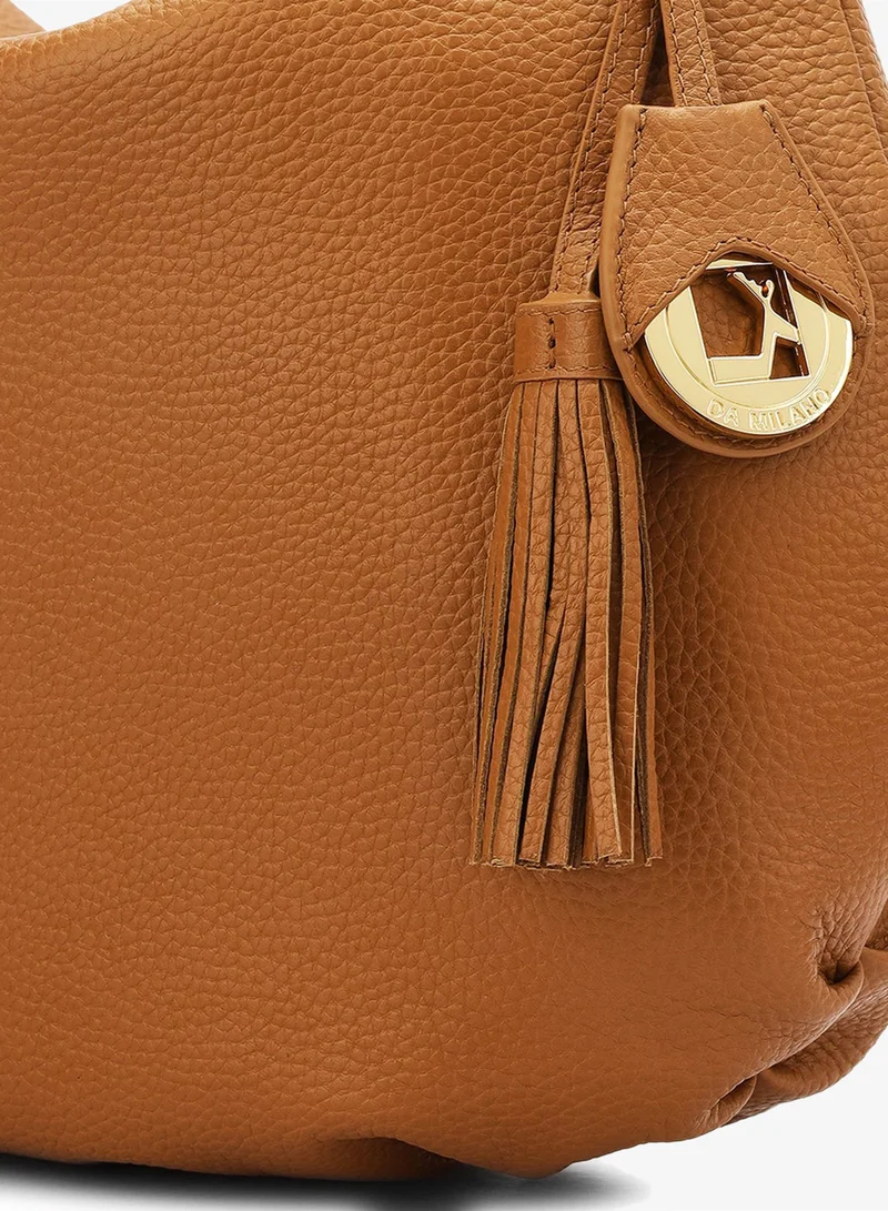 Da Milano Caramel Willow Hobo Bag (M) for Women | Best Price UAE
