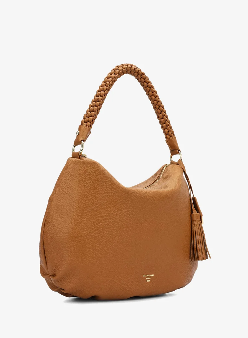 Da Milano Caramel Willow Hobo Bag (M) for Women | Best Price UAE