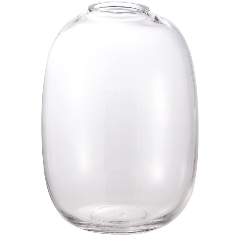 YANWE1 Clear Glass Vase  10 Inches Large Glass Vase  Tall Glass Vase  Glass Vase for Flower  Modern Glass Vase for Living Room  Dining Table  Mantle  Shelf  Wedding  Office  Entryway  Centerpieces - Image 1