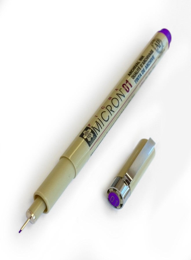 Pigma Sakura Micron - Pigment Fineliners - 0.1mm - Purple [Pack of 3]