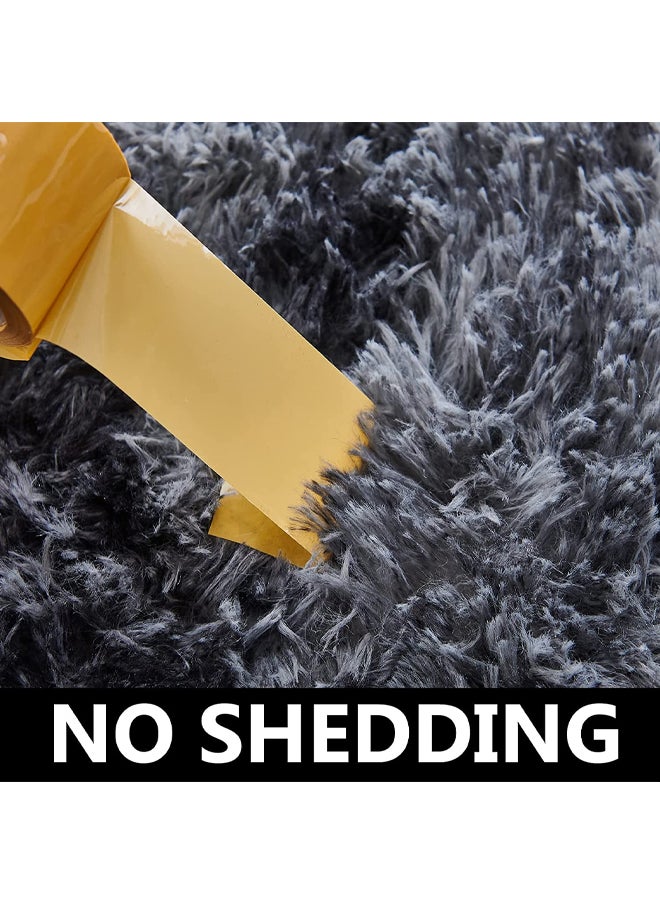 Generic - Area Rugs Tie Dye Dark Grey Indoor Super Soft Plush Carpet Living Room Non-Slip Modern Nursery Carpet Kids Room Home Decor - Image 1
