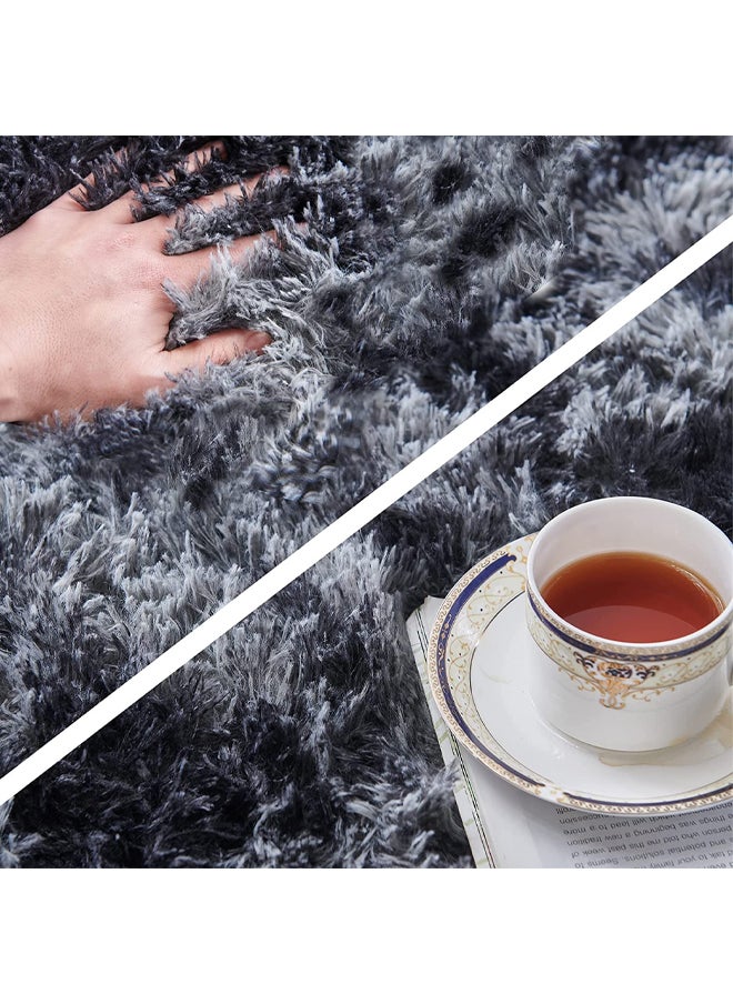 Generic - Area Rugs Tie Dye Dark Grey Indoor Super Soft Plush Carpet Living Room Non-Slip Modern Nursery Carpet Kids Room Home Decor - Image 1