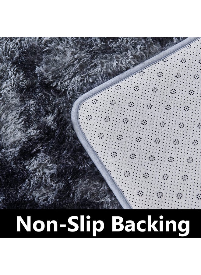 Generic - Area Rugs Tie Dye Dark Grey Indoor Super Soft Plush Carpet Living Room Non-Slip Modern Nursery Carpet Kids Room Home Decor - Image 1