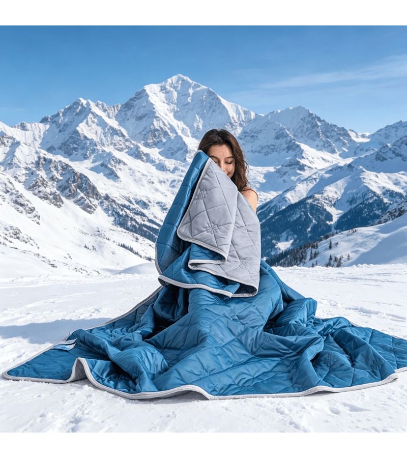Ultra Soft Ice Silk Cooling Quilt Lightweight Summer Air Conditioning Blanket Breathable Skin Friendly Nap Throw Bedding Grey 78.74x90.55 Inches - Image 2