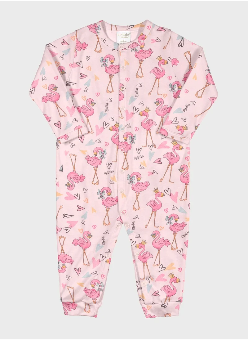 Up Baby Infant Printed Full Body Romper