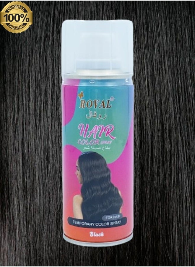 ROVAL - 19 Pieces Roval Temporary Hair Color Spray Black - Image 1
