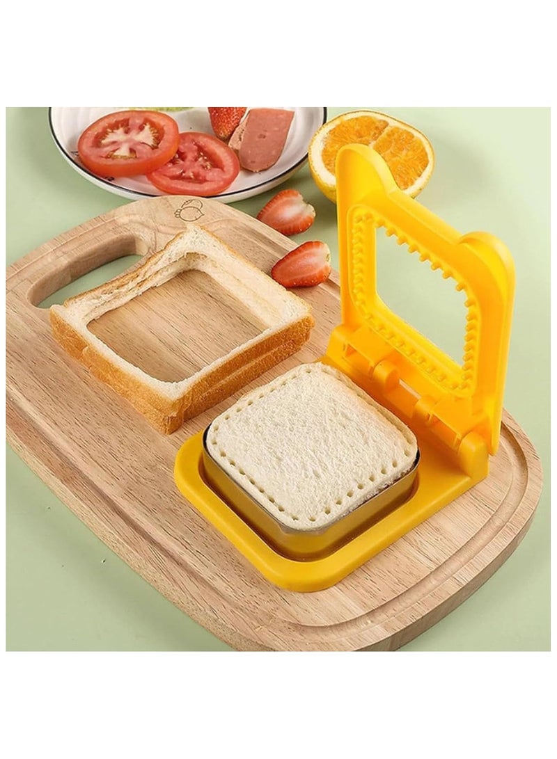 قاطعات صانعة الساندويتشات غير القابلة للكسر لغداء الأطفال، قاطعة البسكويت الصغيرة ومانع التسرب - Image 2