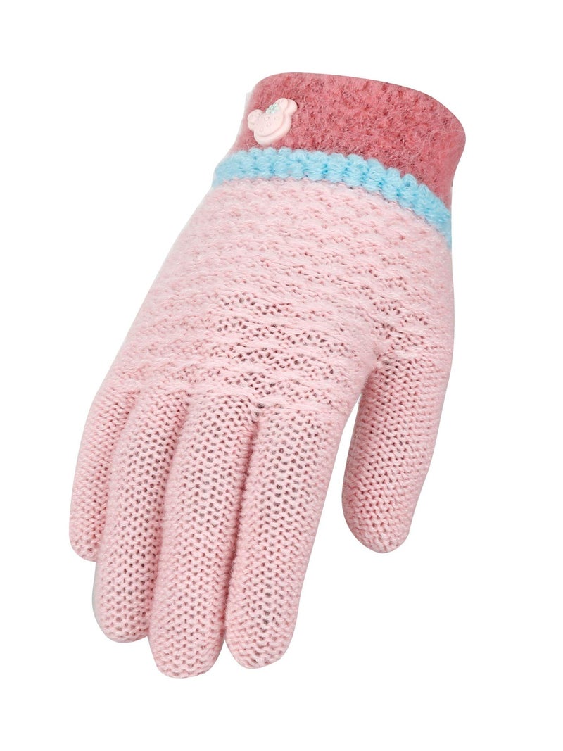 FabSeasons Acrylic Woolen Winter Gloves for Girls & Boys, fits for 3-6 years - Image 2