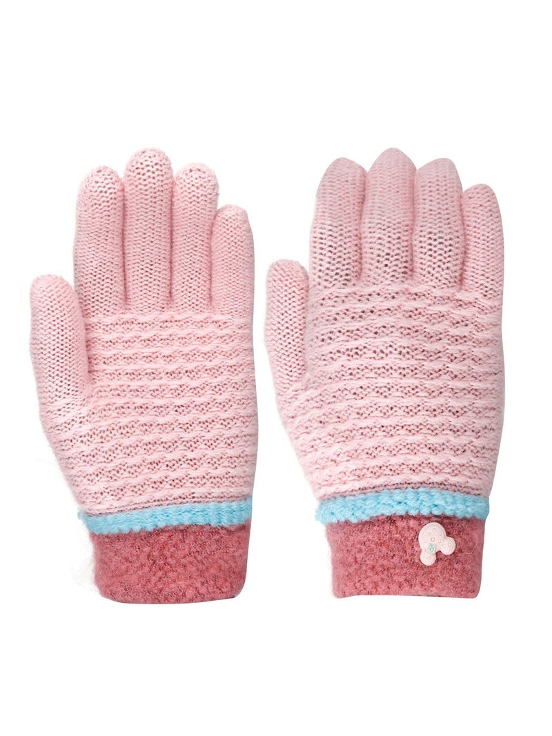 FabSeasons Acrylic Woolen Winter Gloves for Girls & Boys, fits for 3-6 years - Image 1