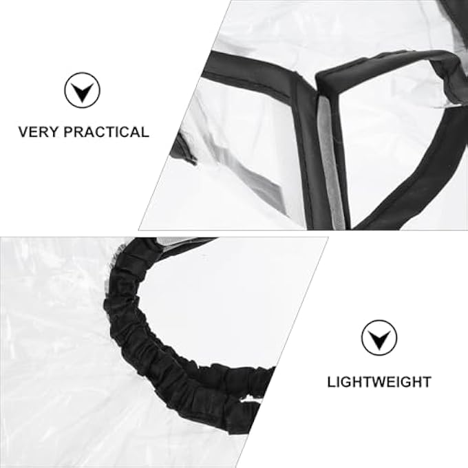 Beaupretty 2PCS SHAMPOO FUNNEL BARBER DYE WASHING FUNNEL SHAMPOO WASHING CAPE SHAMPOO CAPE BARBER CAPE SALON FUNNEL ADJUSTABLE CLEAR SHAMPOO SHEER CAPE SHAWL PLASTIC DYE OR HAIR BIB - Image 3