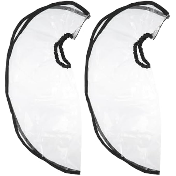 Beaupretty 2PCS SHAMPOO FUNNEL BARBER DYE WASHING FUNNEL SHAMPOO WASHING CAPE SHAMPOO CAPE BARBER CAPE SALON FUNNEL ADJUSTABLE CLEAR SHAMPOO SHEER CAPE SHAWL PLASTIC DYE OR HAIR BIB - Image 2