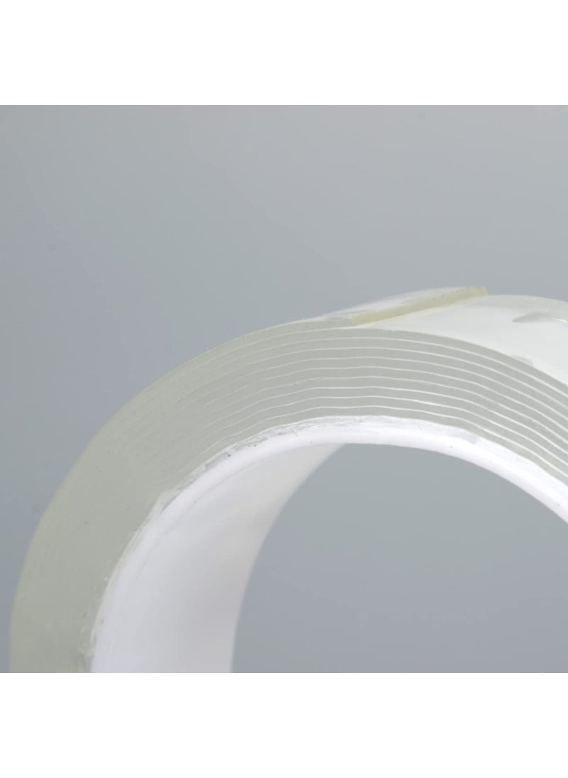 Generic Adhesive Grip Thick Double Sided, Double Sided Tape for Wall, Reusable Washable, Removable, Anti-Slip Gel Tape for Metal, Glass, Home, Office & Decoration Nano Tape, Strong Sticky Strip, Transparent  - Image 4