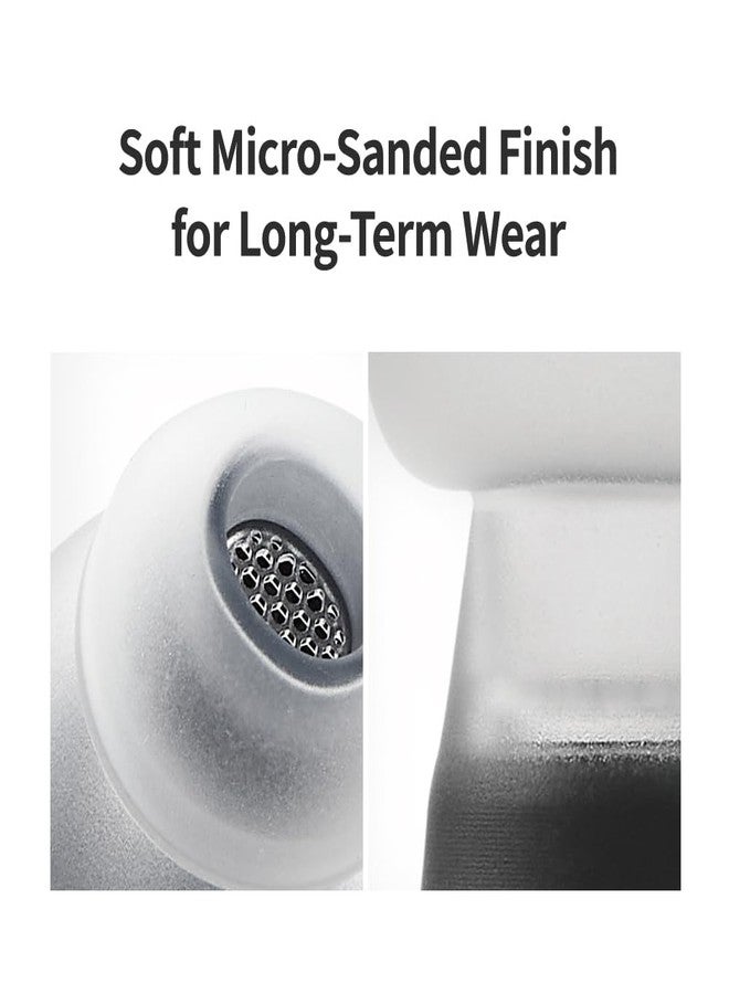 AZLA SednaEarfit MAX for Galaxy Buds 3 Pro - Galaxy Buds Pro 3 Ear Tips - Premium Silicone Earbud Tips for Samsung Galaxy Buds 3 Pro -SMAPP-Certified- Noise Cancellation (White, S) - Image 4