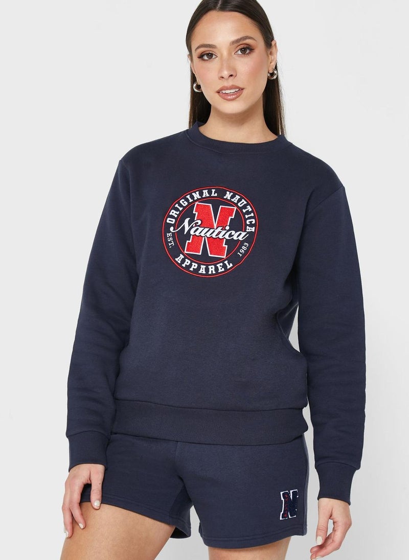 NAUTICA Graphic Round Neck Sweatshirt  - Image 1