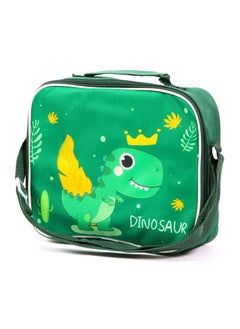 Eazy Kids Eazy Kids Lunch Box and Water Bottle With Bag-Dino Green  - Image 2